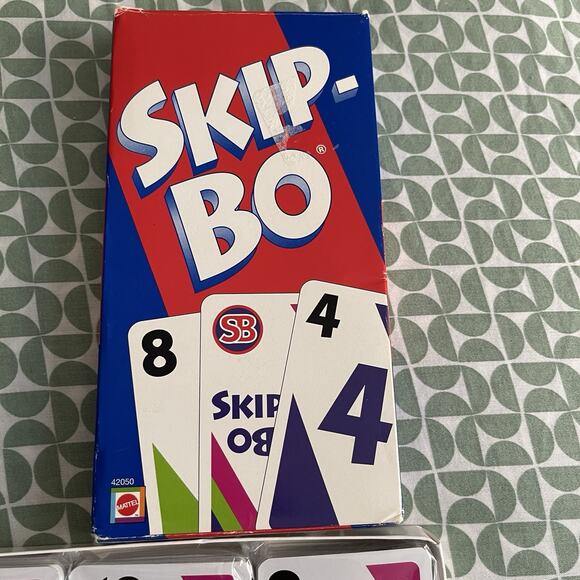 2003 Mattel 42050 Skip-Bo Card Game - 2 to 6 Players Old Open Stock - Picture 1 of 4